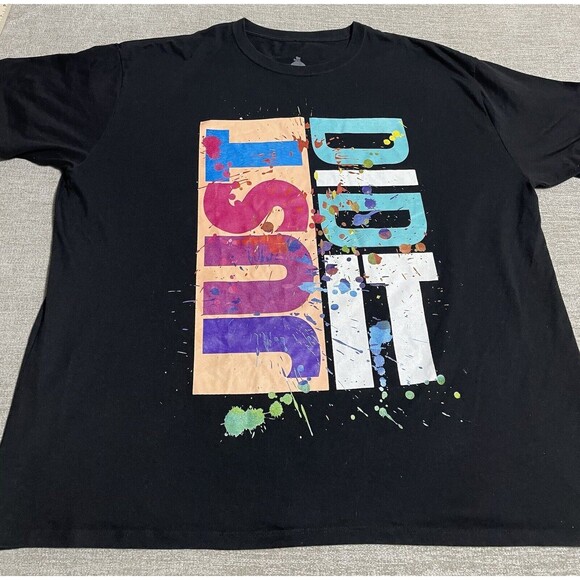 Just Did It Shirt Legend Graphic Colorful T-Shirt - Men's Size 4XL Black - Picture 1 of 7